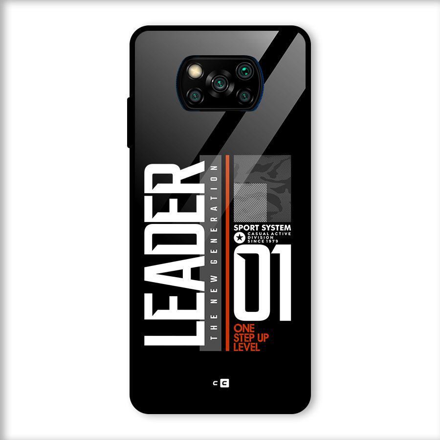 The New Leader Glass Back Case for Poco X3