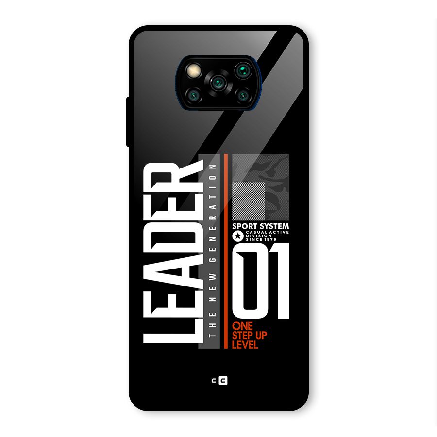 The New Leader Glass Back Case for Poco X3 Pro