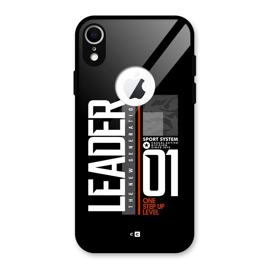 The New Leader Glass Back Case for iPhone XR Logo Cut