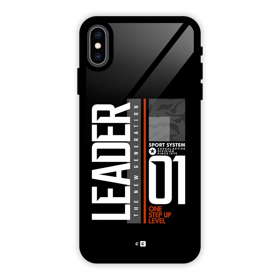 The New Leader Glass Back Case for iPhone XS Max