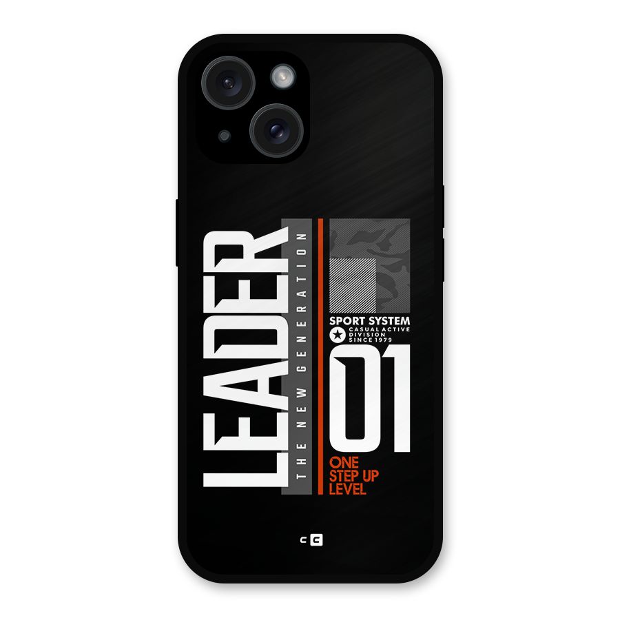 The New Leader Metal Back Case for iPhone 15