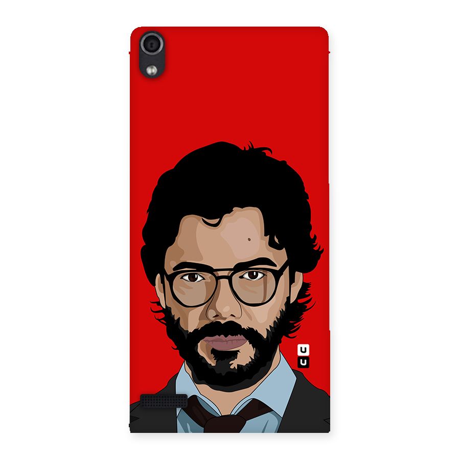 The Professor Illustration Art Back Case for Ascend P6