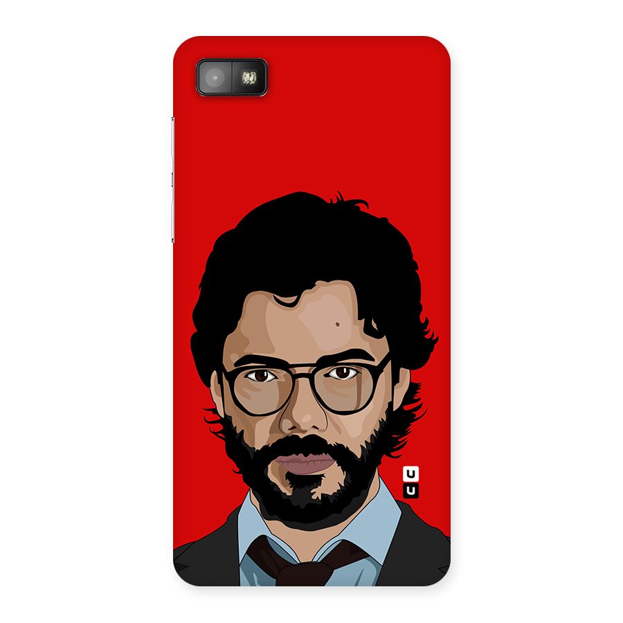 The Professor Illustration Art Back Case for Blackberry Z10