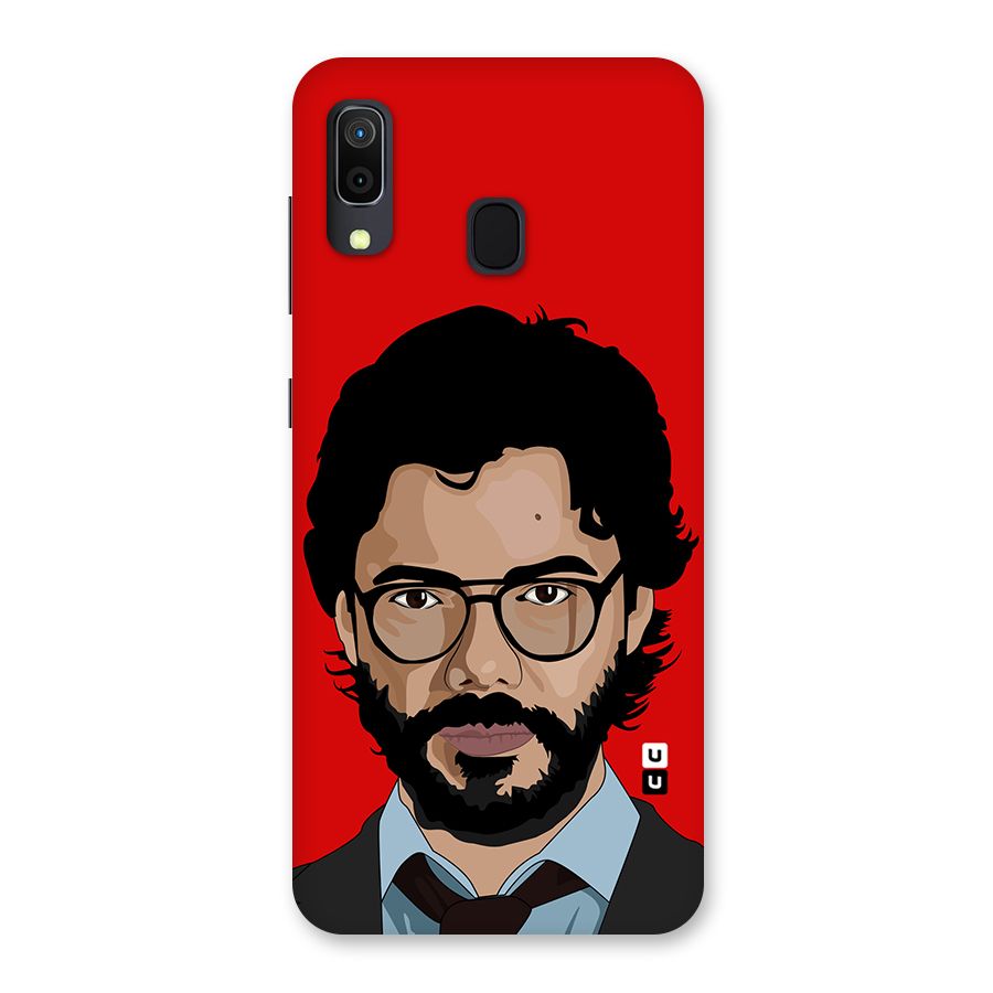 The Professor Illustration Art Back Case for Galaxy A30