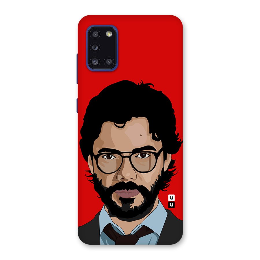 The Professor Illustration Art Back Case for Galaxy A31