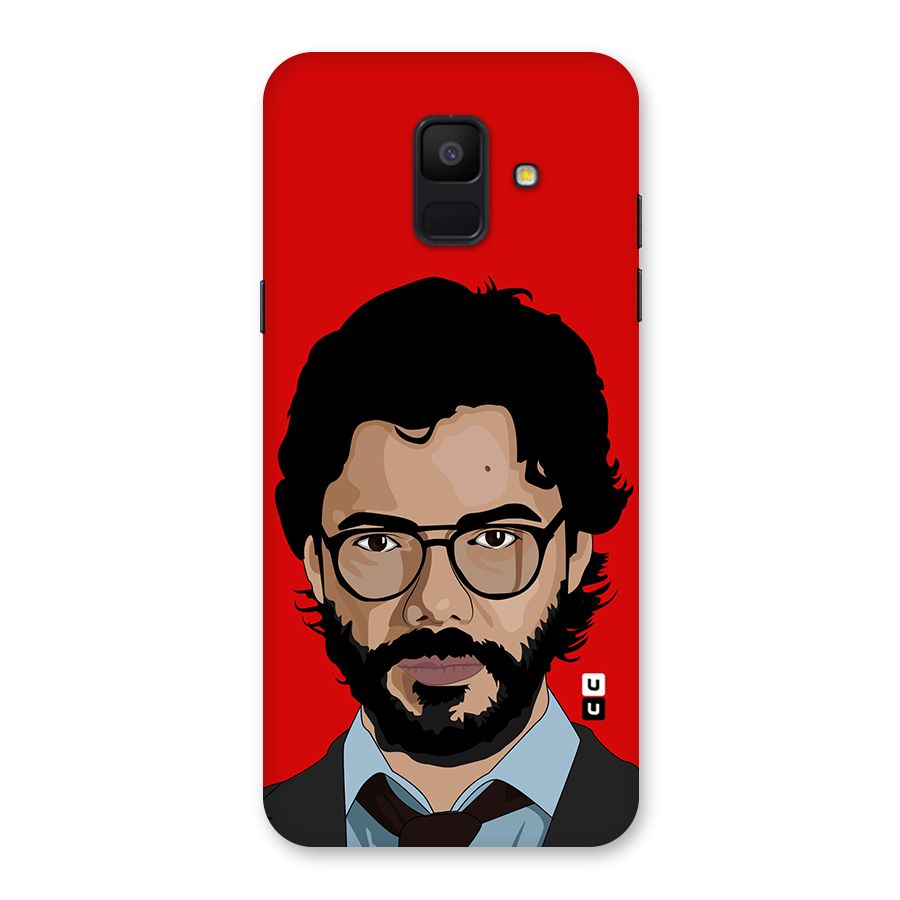 The Professor Illustration Art Back Case for Galaxy A6 (2018)
