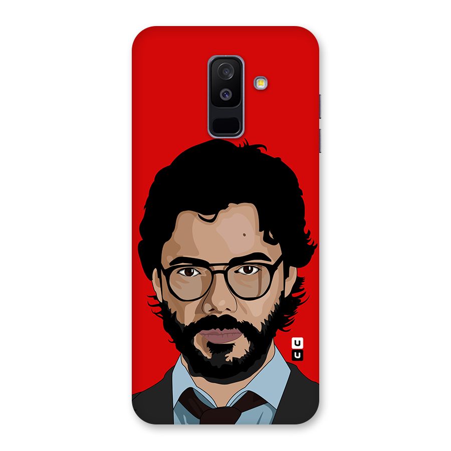 The Professor Illustration Art Back Case for Galaxy A6 Plus