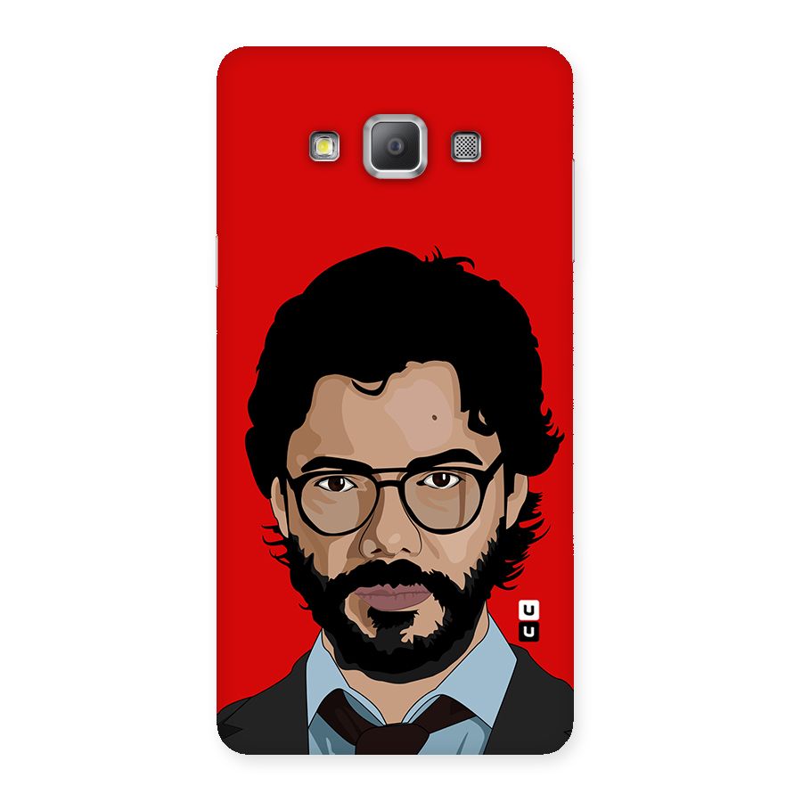 The Professor Illustration Art Back Case for Galaxy A7