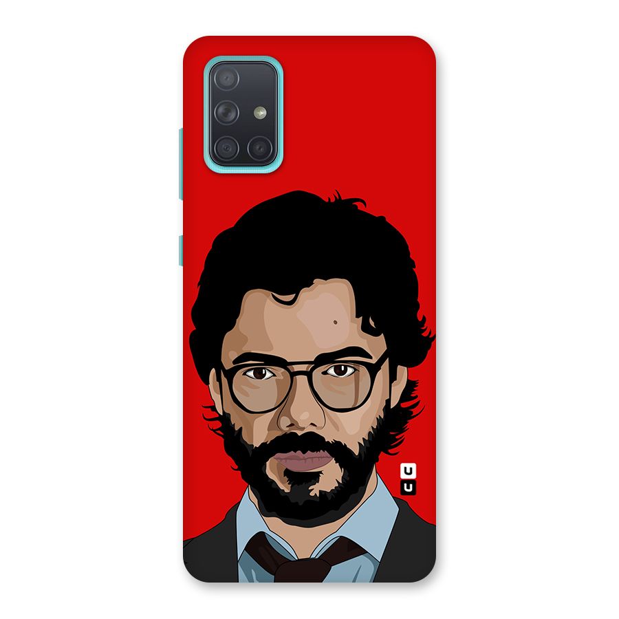 The Professor Illustration Art Back Case for Galaxy A71