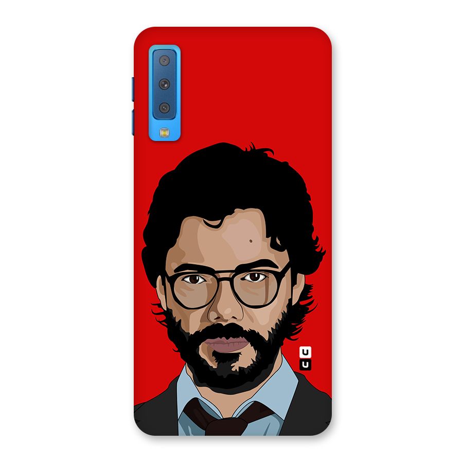 The Professor Illustration Art Back Case for Galaxy A7 (2018)