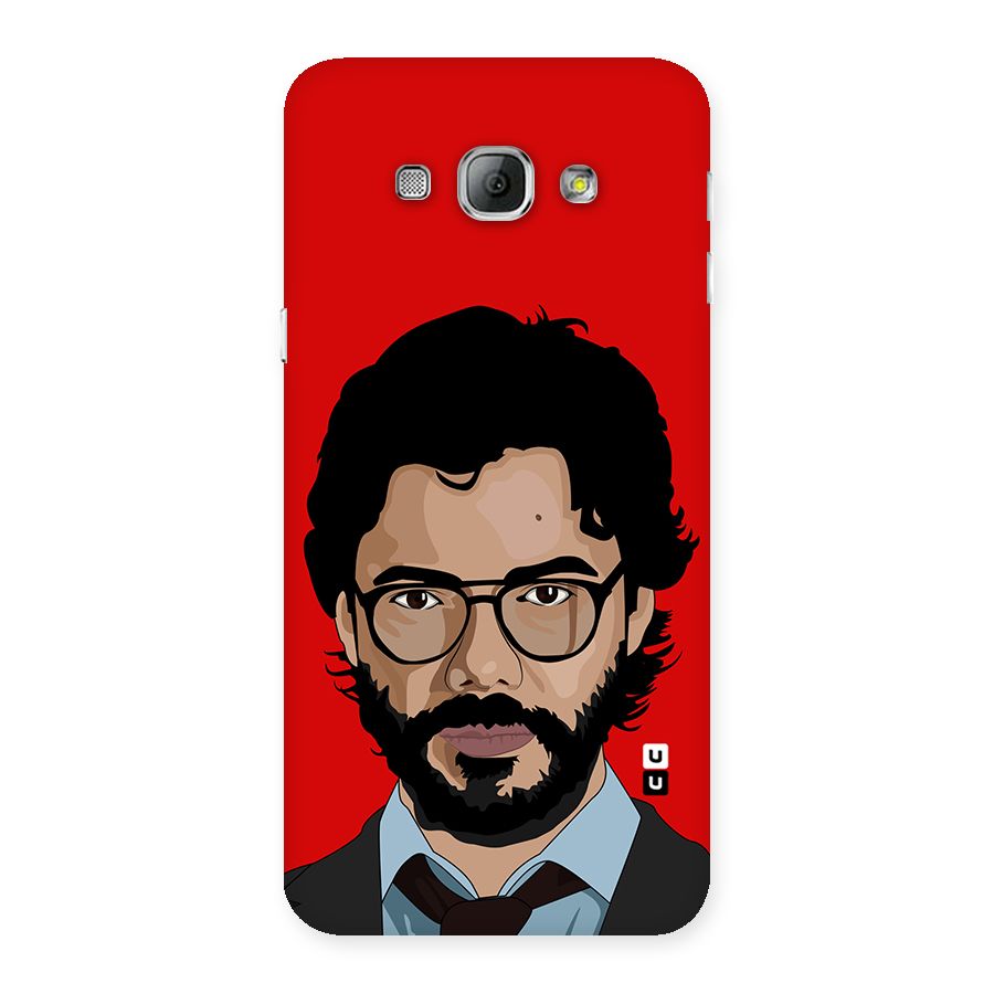 The Professor Illustration Art Back Case for Galaxy A8