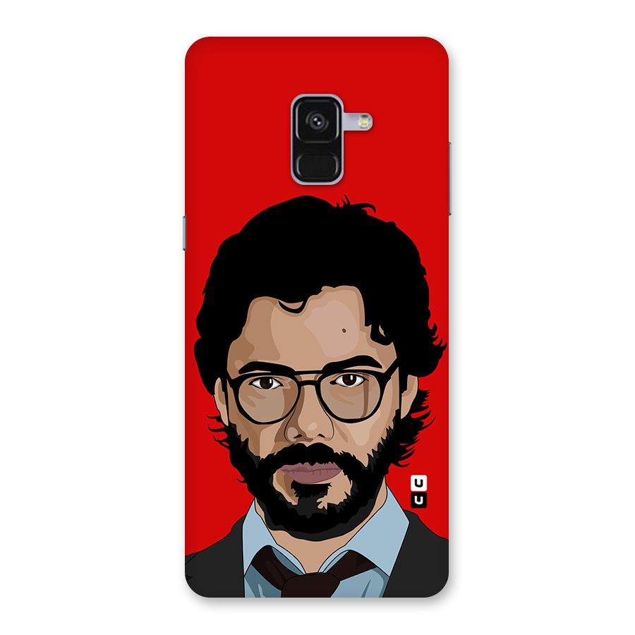 The Professor Illustration Art Back Case for Galaxy A8 Plus