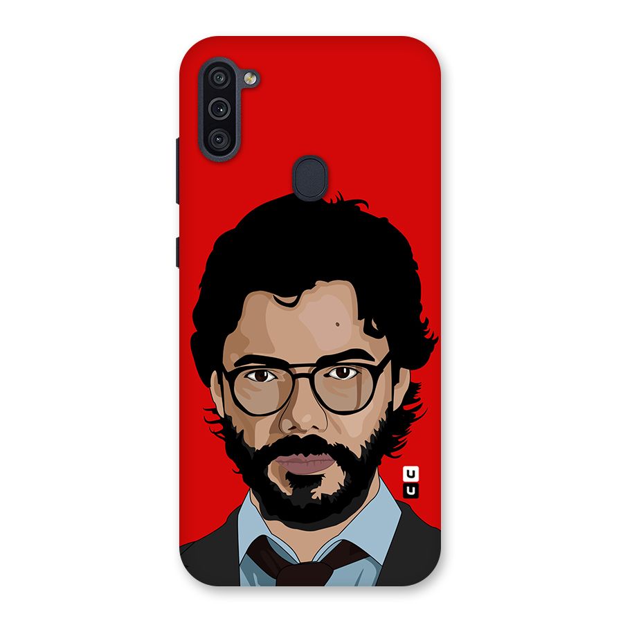 The Professor Illustration Art Back Case for Galaxy M11