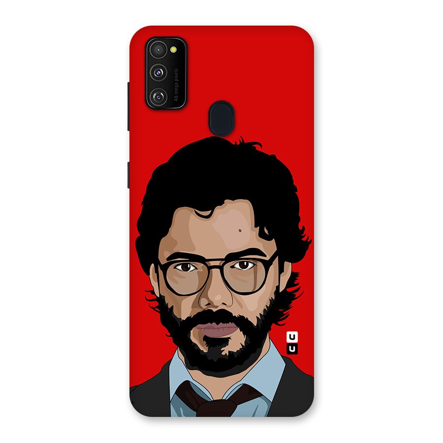 The Professor Illustration Art Back Case for Galaxy M21