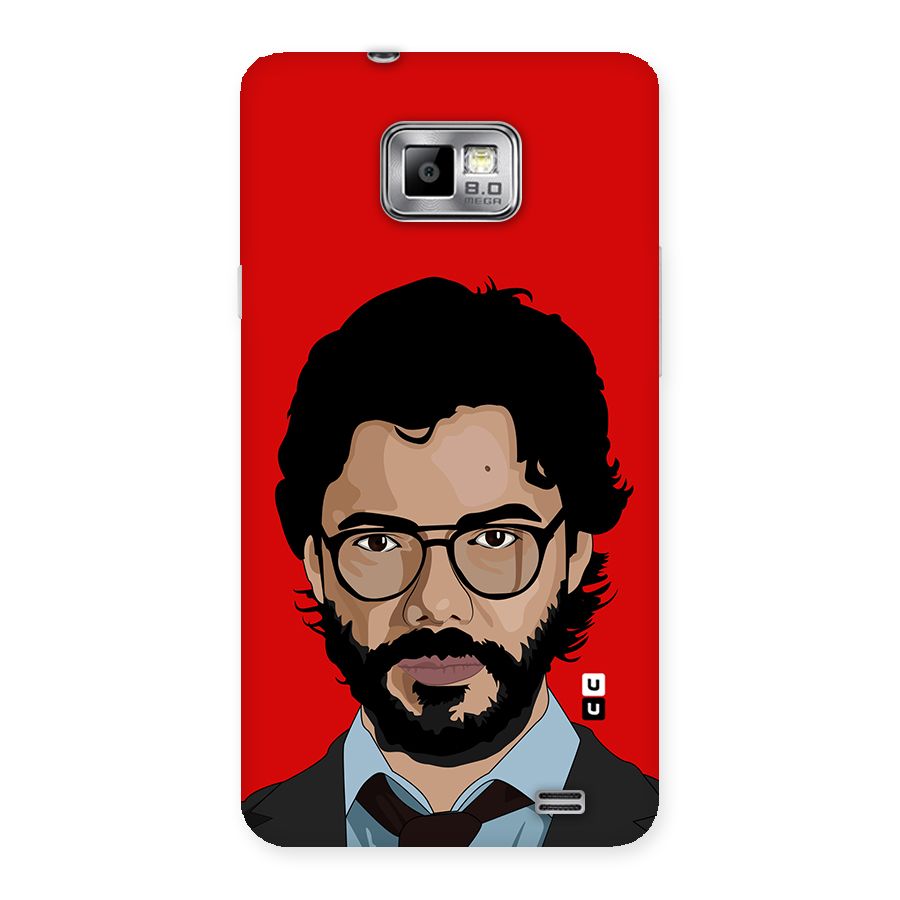 The Professor Illustration Art Back Case for Galaxy S2