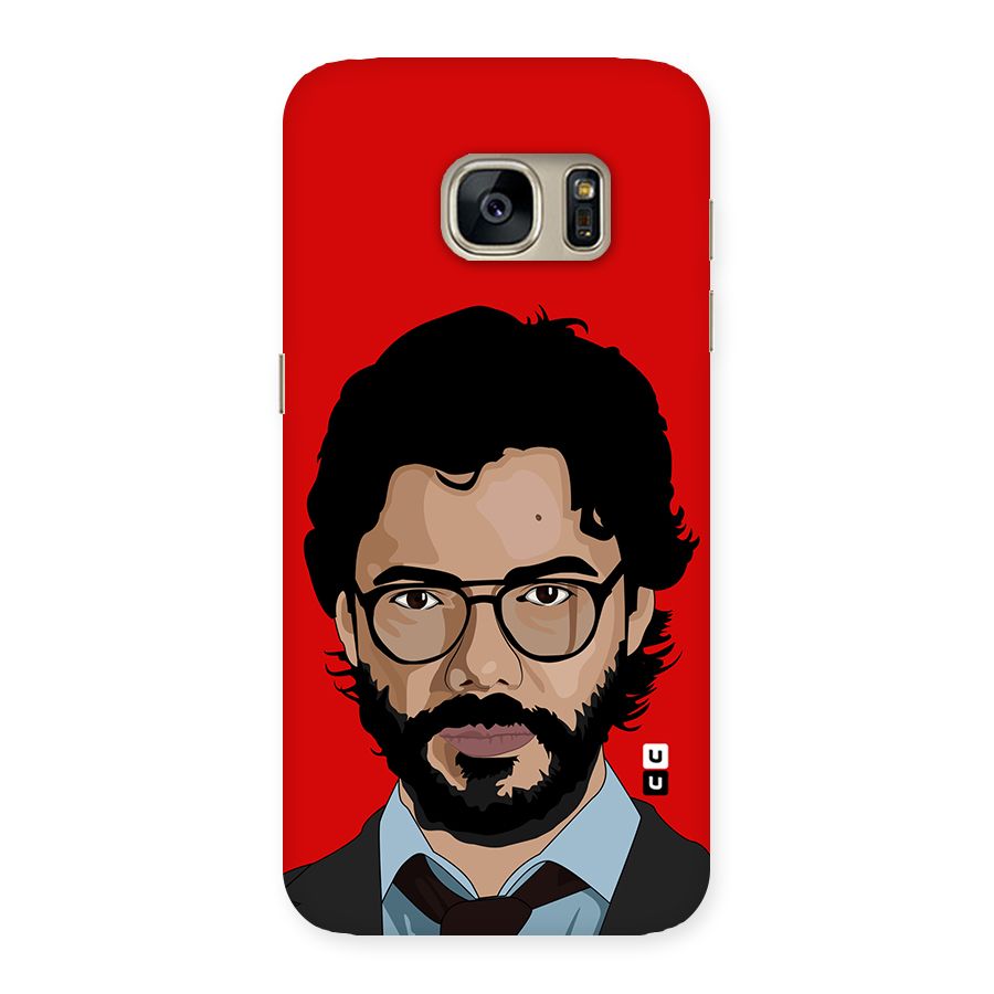 The Professor Illustration Art Back Case for Galaxy S7