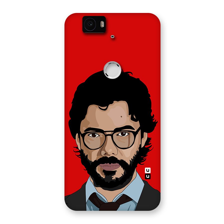 The Professor Illustration Art Back Case for Google Nexus-6P