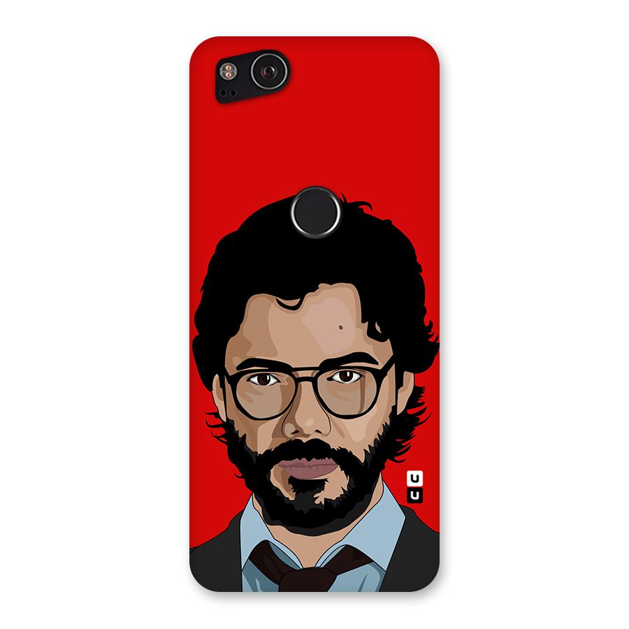 The Professor Illustration Art Back Case for Google Pixel 2