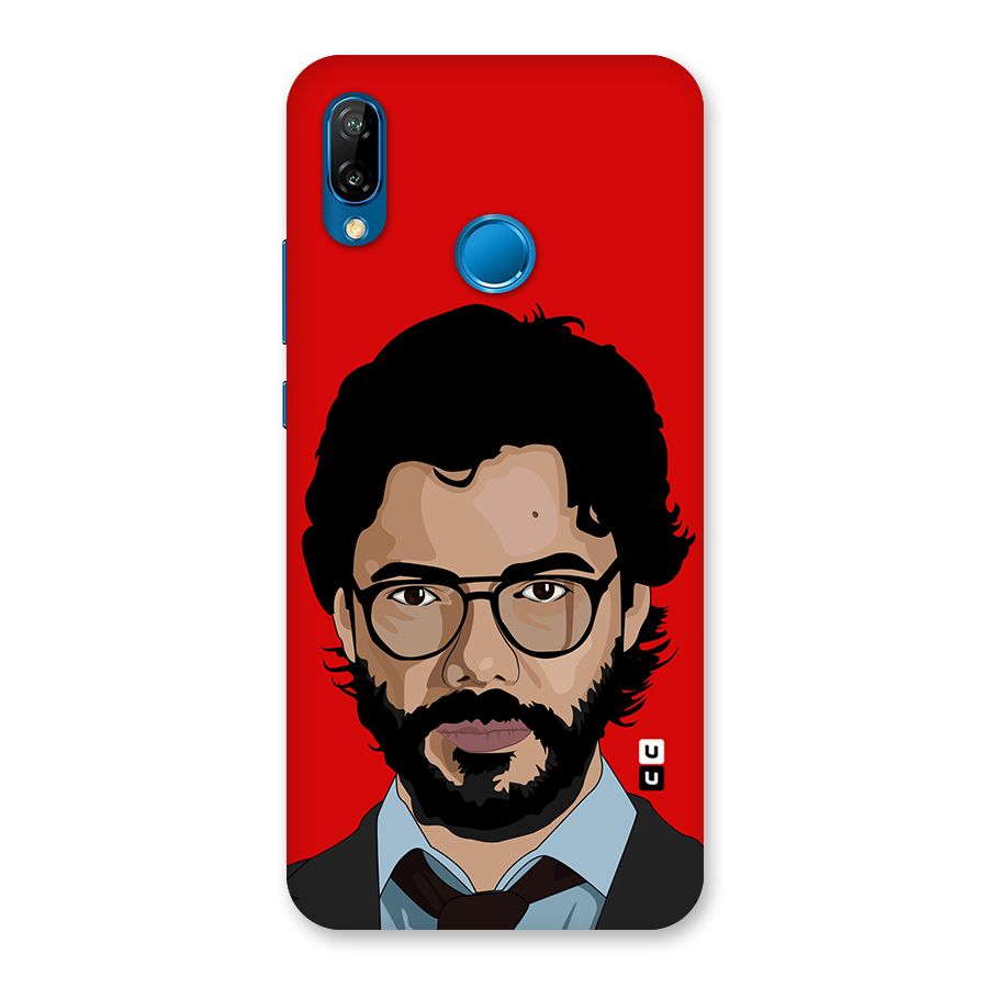The Professor Illustration Art Back Case for Huawei P20 Lite