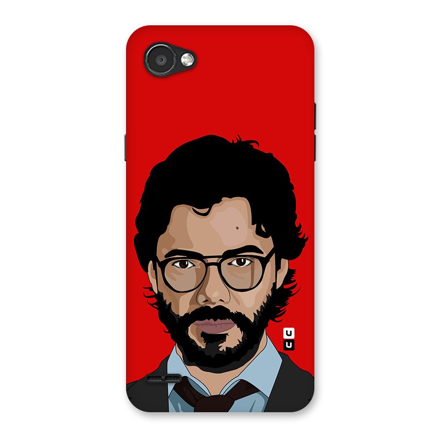 The Professor Illustration Art Back Case for LG Q6
