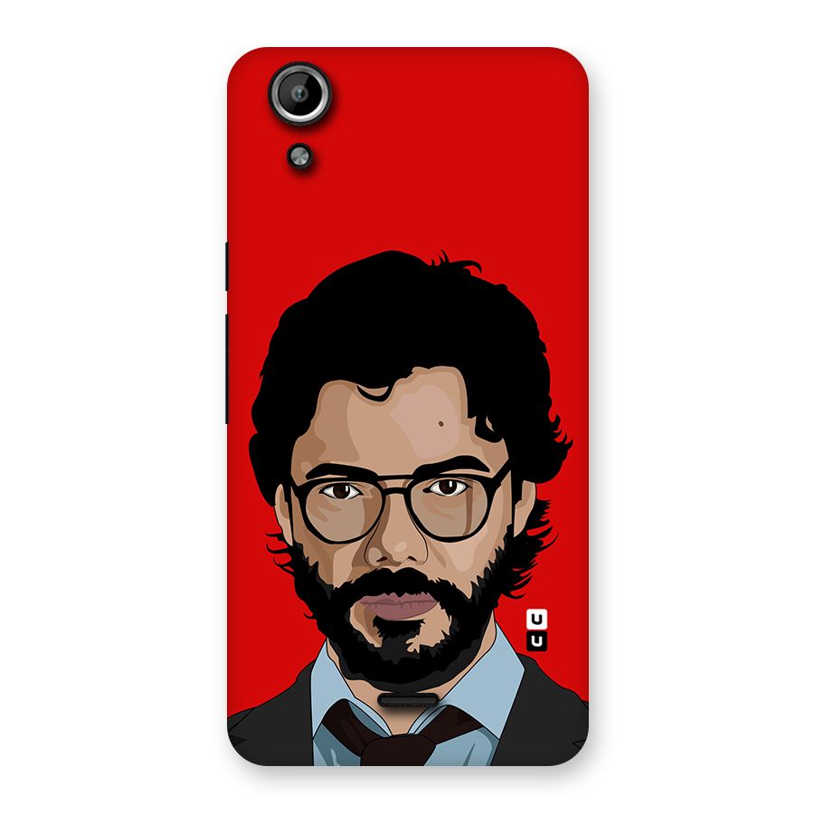 The Professor Illustration Art Back Case for Micromax Canvas Selfie Lens Q345