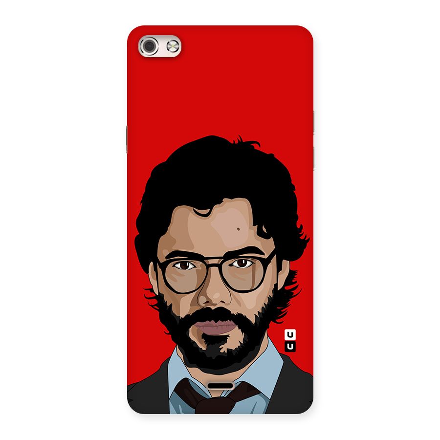 The Professor Illustration Art Back Case for Micromax Canvas Silver 5