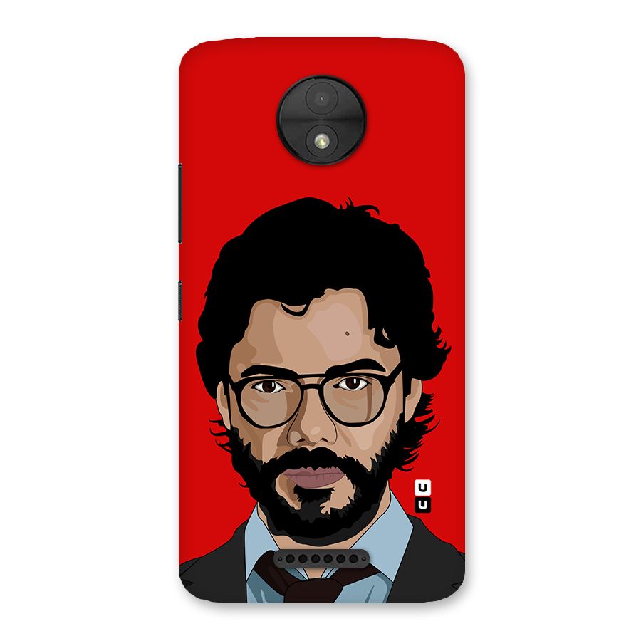 The Professor Illustration Art Back Case for Moto C