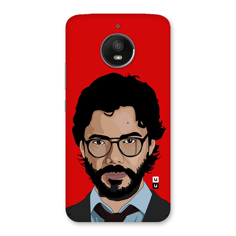 The Professor Illustration Art Back Case for Moto E4 Plus
