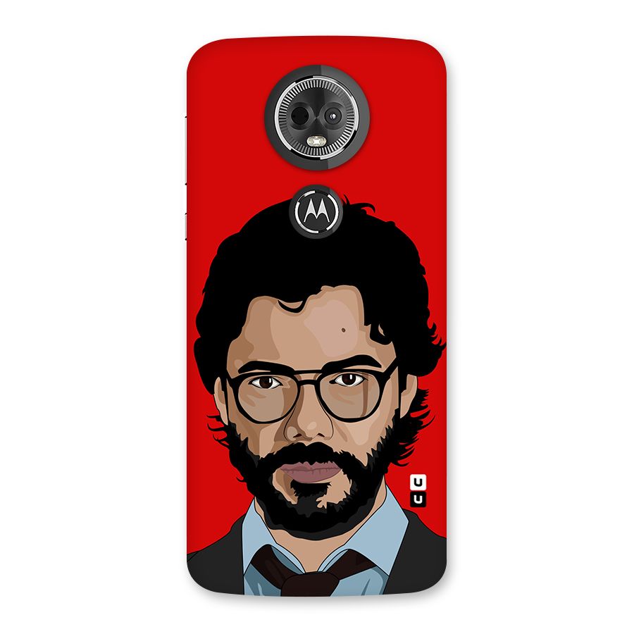 The Professor Illustration Art Back Case for Moto E5 Plus