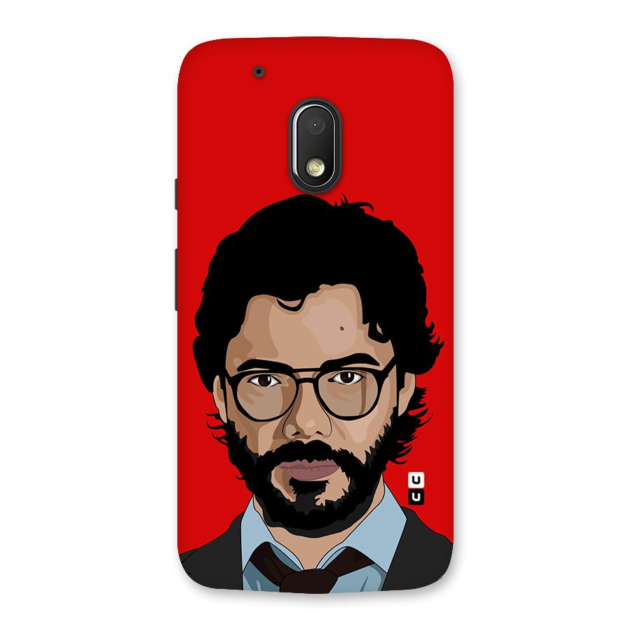 The Professor Illustration Art Back Case for Moto G4 Play