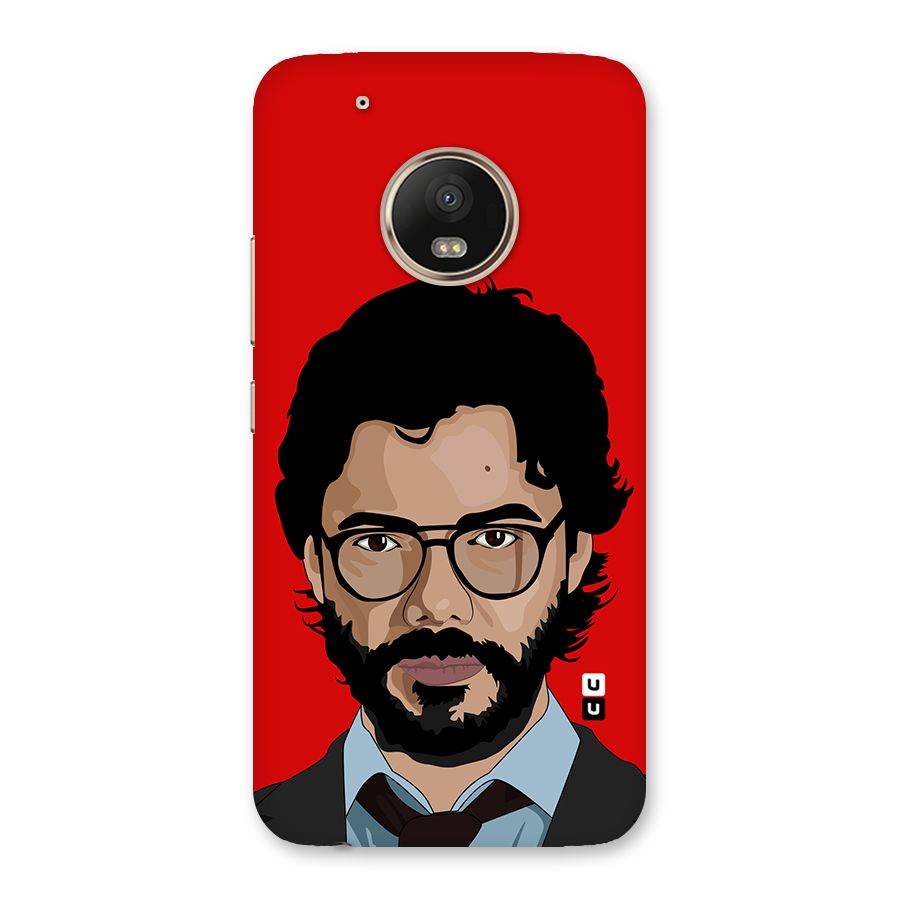 The Professor Illustration Art Back Case for Moto G5 Plus