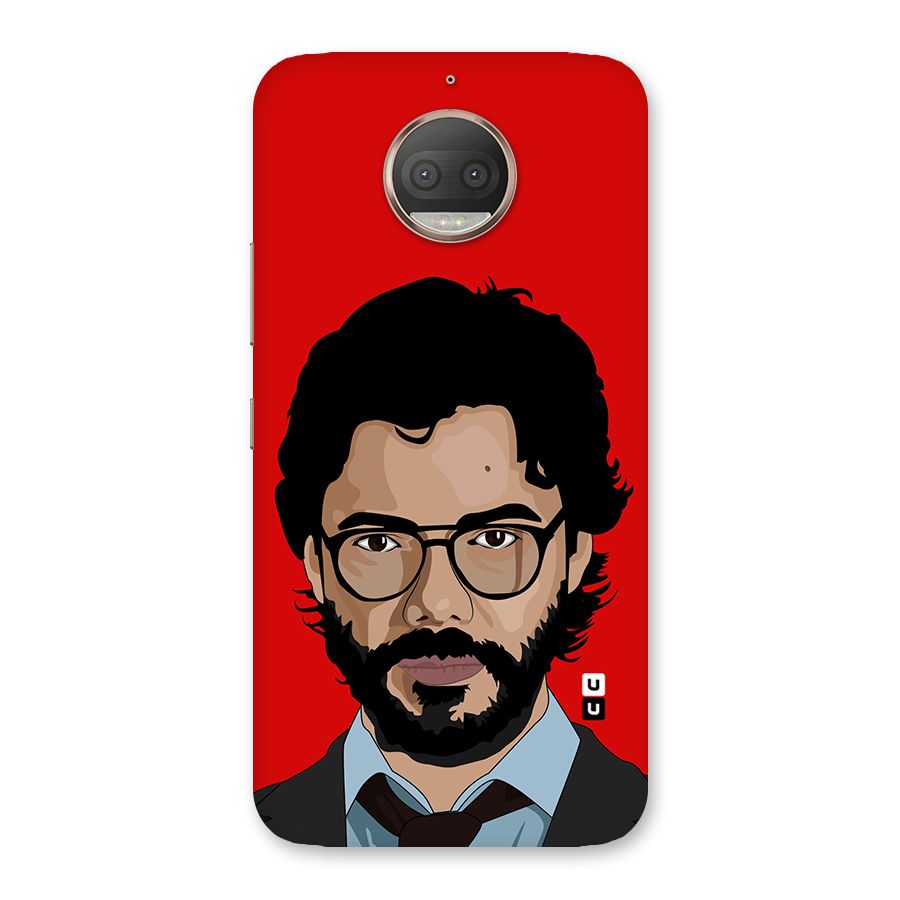 The Professor Illustration Art Back Case for Moto G5s Plus