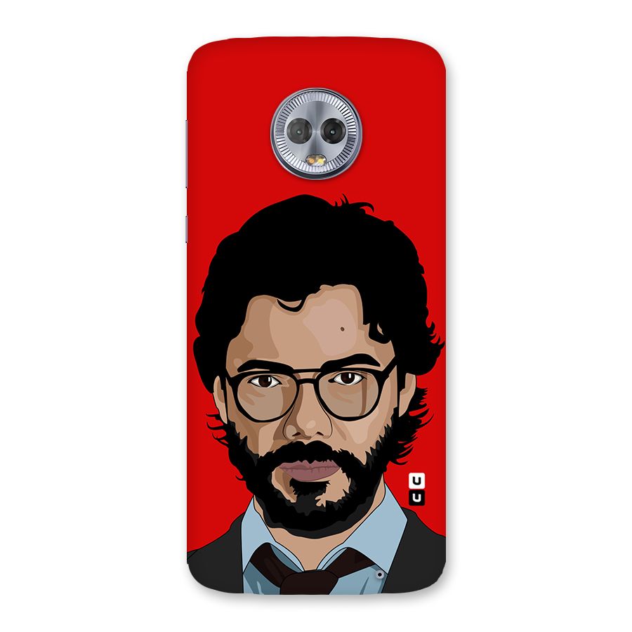 The Professor Illustration Art Back Case for Moto G6 Plus