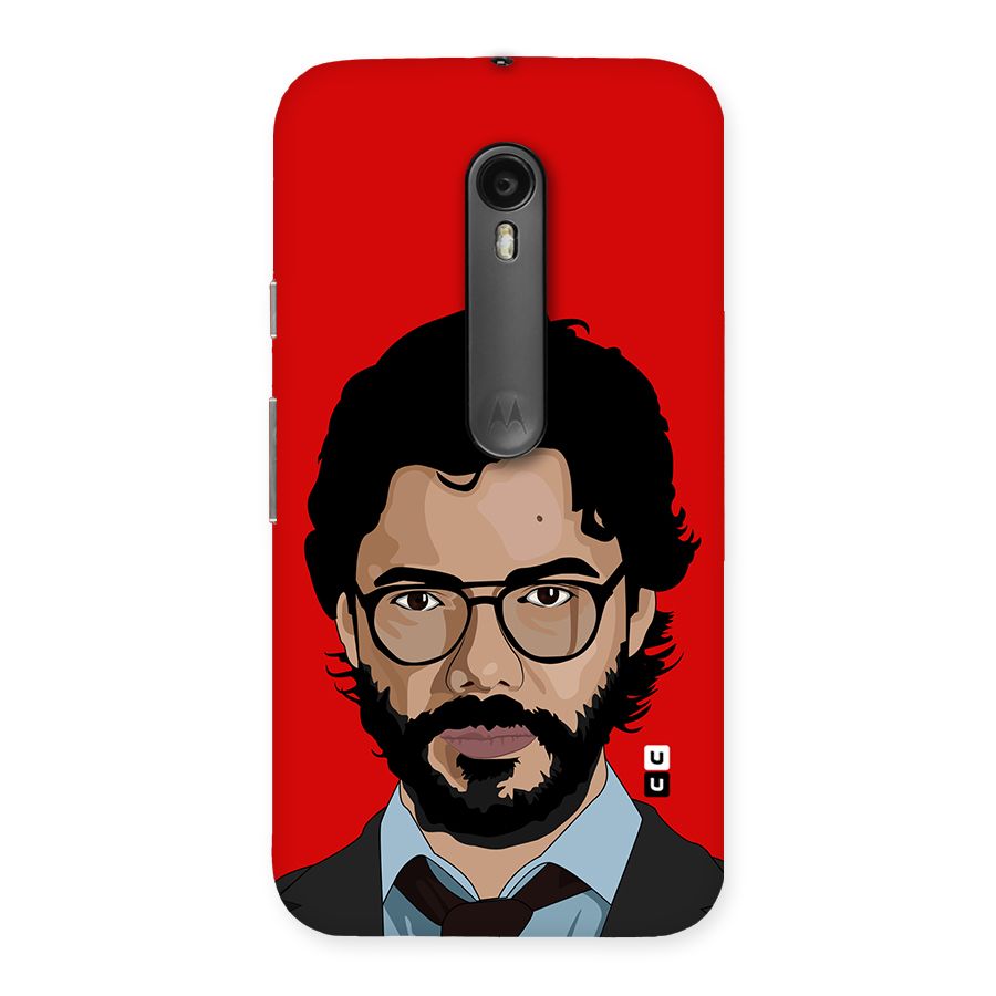 The Professor Illustration Art Back Case for Moto G Turbo