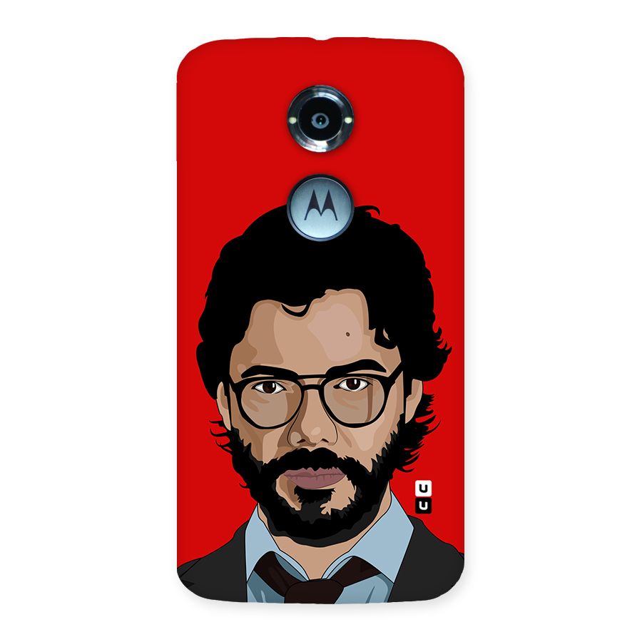 The Professor Illustration Art Back Case for Moto X 2nd Gen