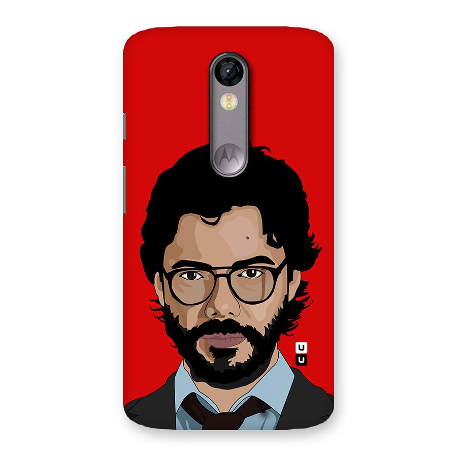 The Professor Illustration Art Back Case for Moto X Force