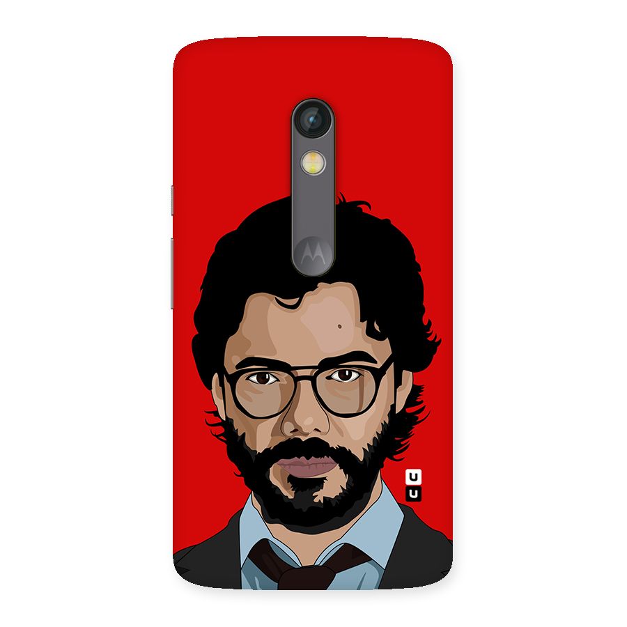 The Professor Illustration Art Back Case for Moto X Play