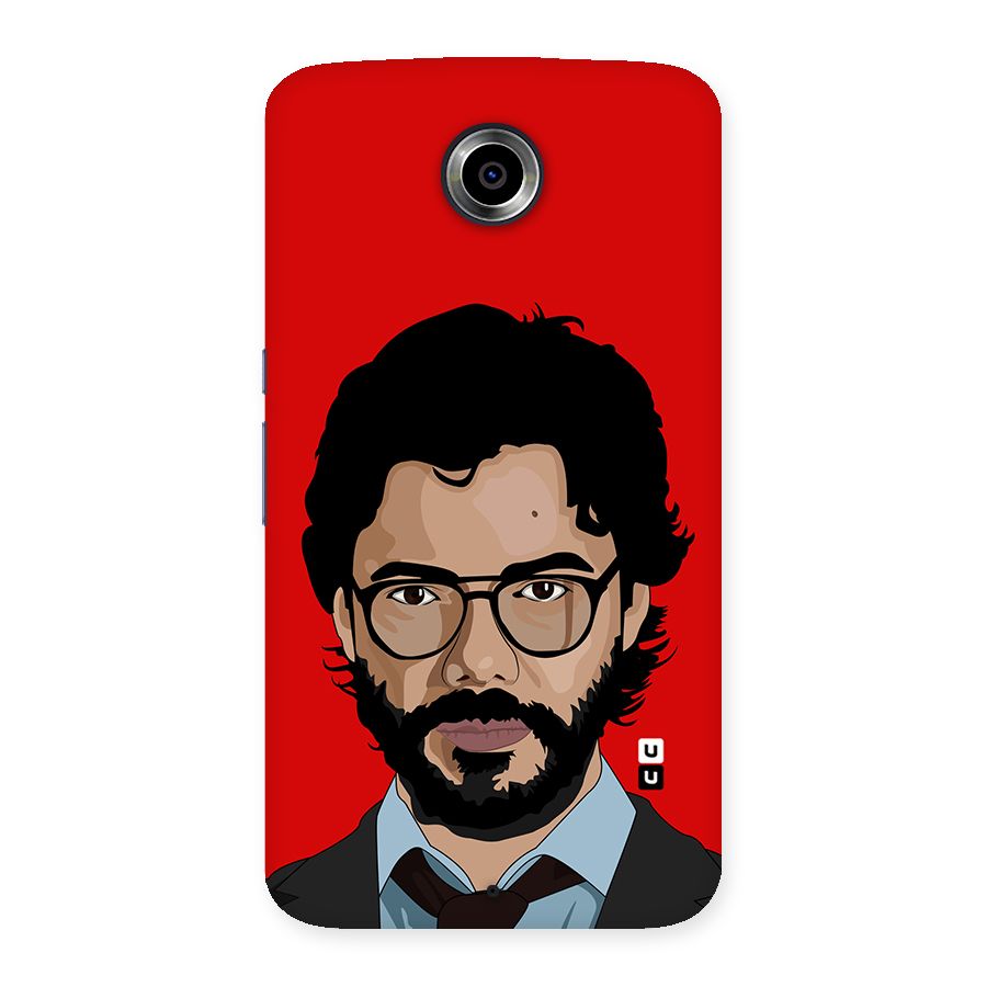 The Professor Illustration Art Back Case for Nexsus 6