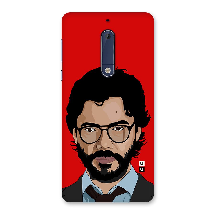 The Professor Illustration Art Back Case for Nokia 5