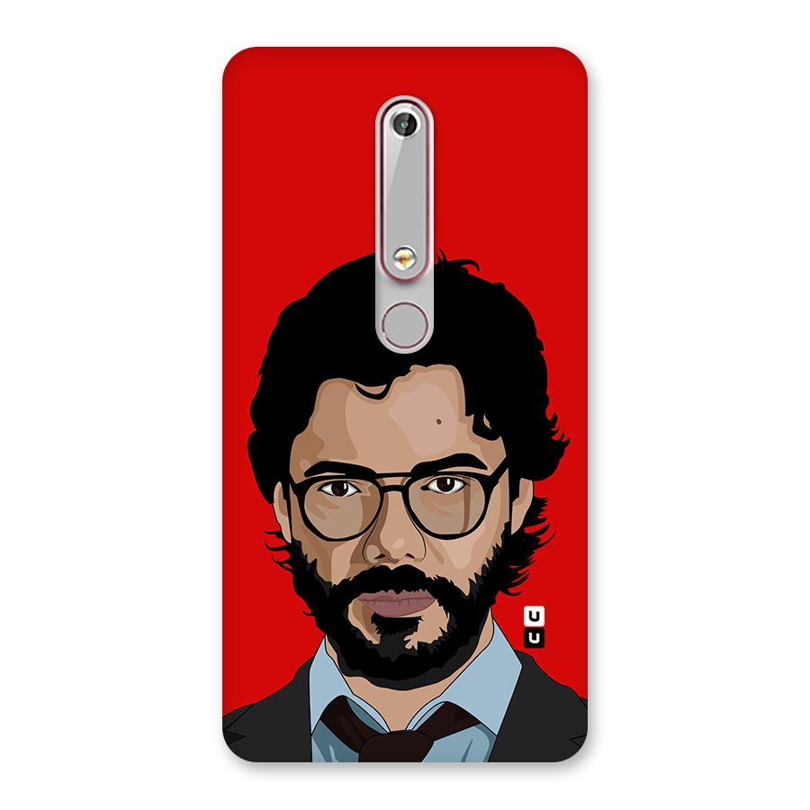 The Professor Illustration Art Back Case for Nokia 6.1