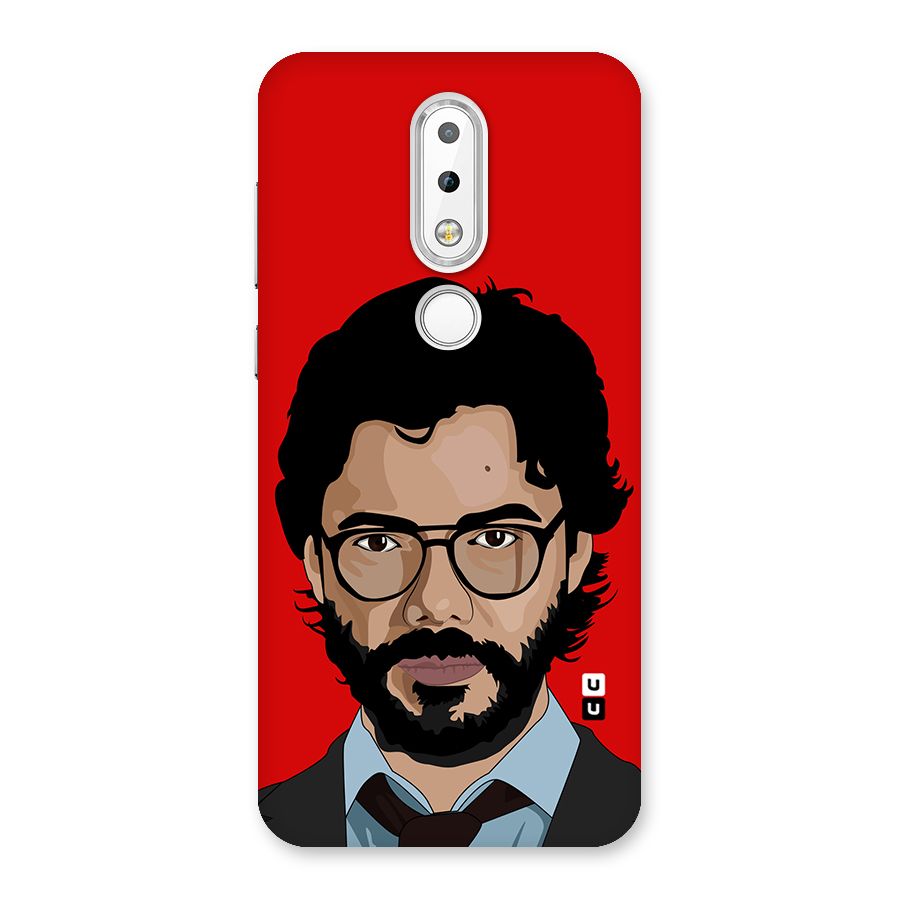 The Professor Illustration Art Back Case for Nokia 6.1 Plus
