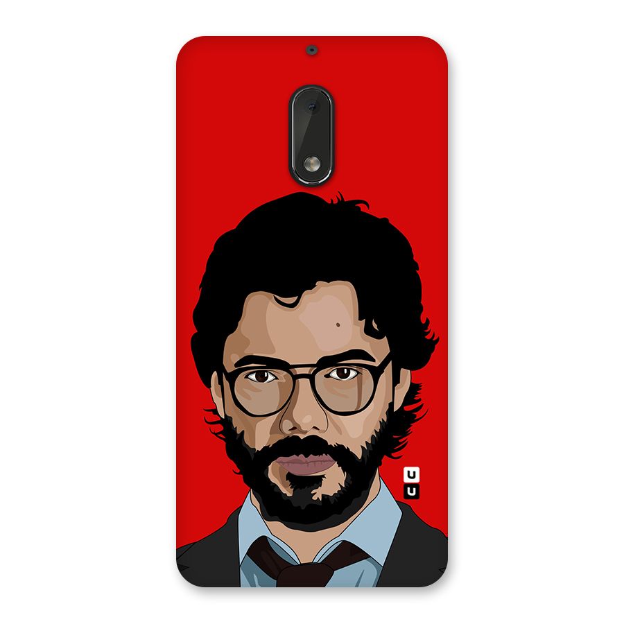 The Professor Illustration Art Back Case for Nokia 6