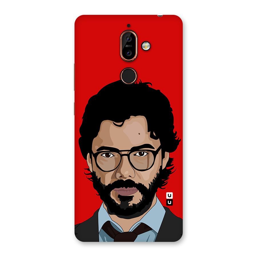 The Professor Illustration Art Back Case for Nokia 7 Plus
