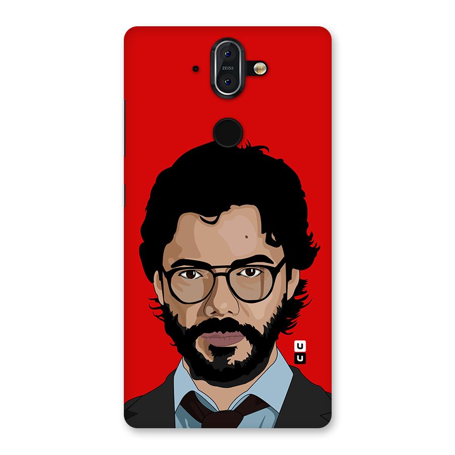 The Professor Illustration Art Back Case for Nokia 8 Sirocco