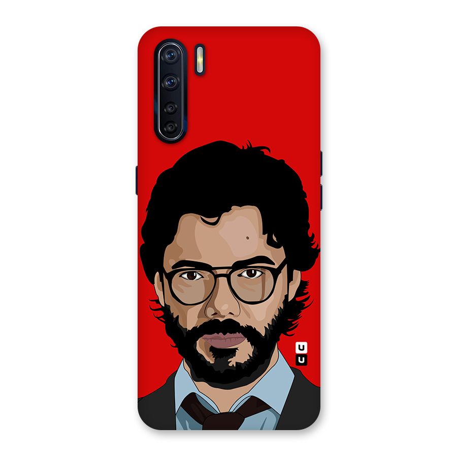 The Professor Illustration Art Back Case for Oppo F15