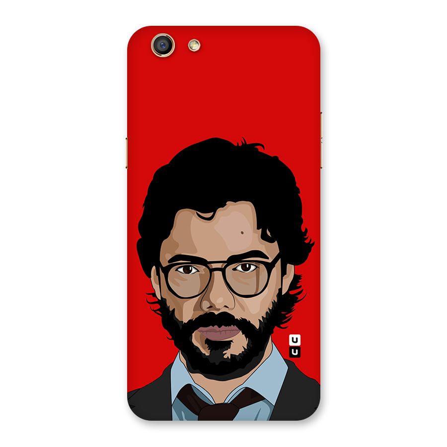 The Professor Illustration Art Back Case for Oppo F3