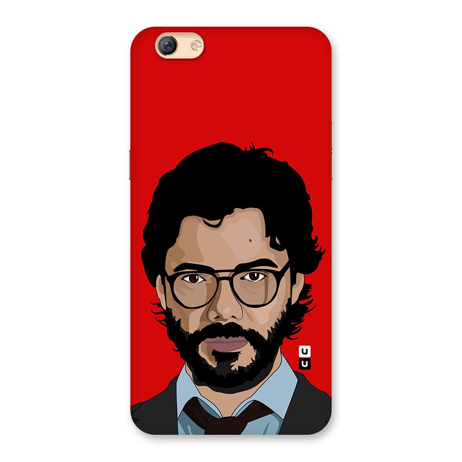 The Professor Illustration Art Back Case for Oppo F3 Plus