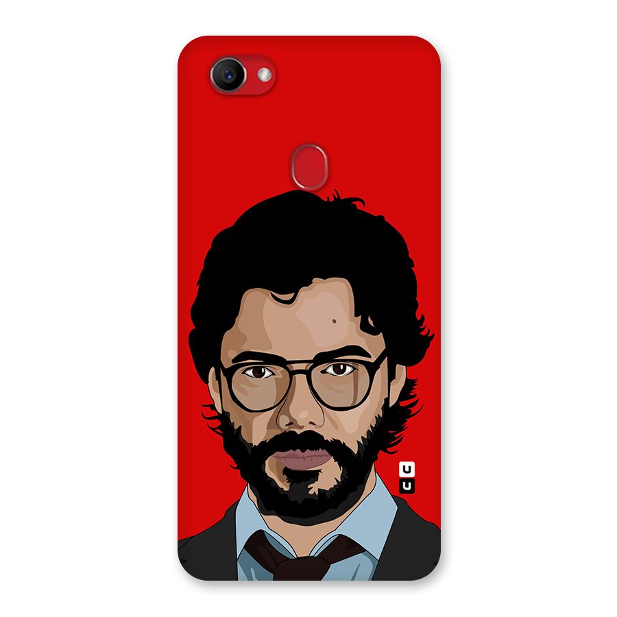 The Professor Illustration Art Back Case for Oppo F7