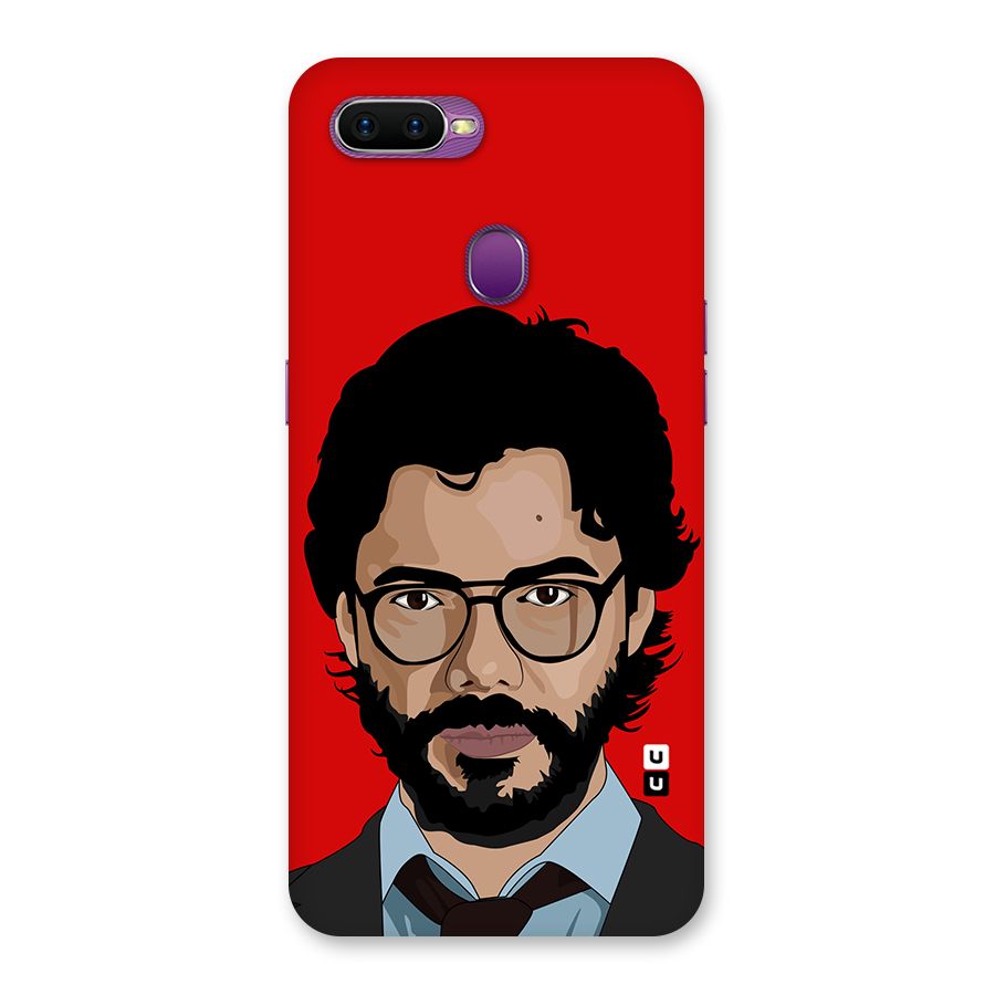 The Professor Illustration Art Back Case for Oppo F9
