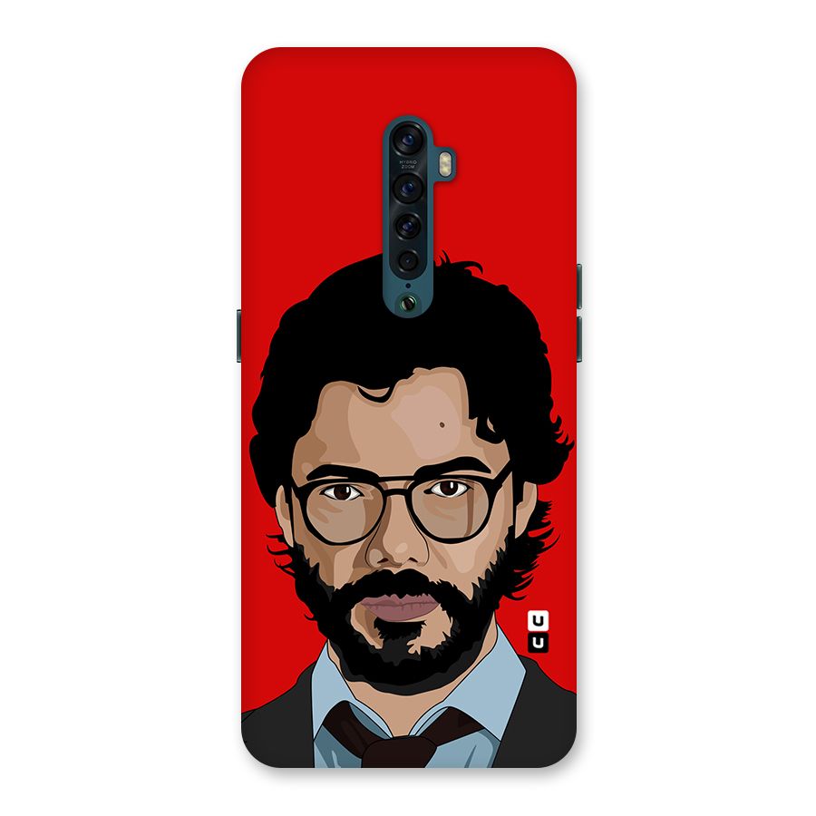 The Professor Illustration Art Back Case for Oppo Reno2